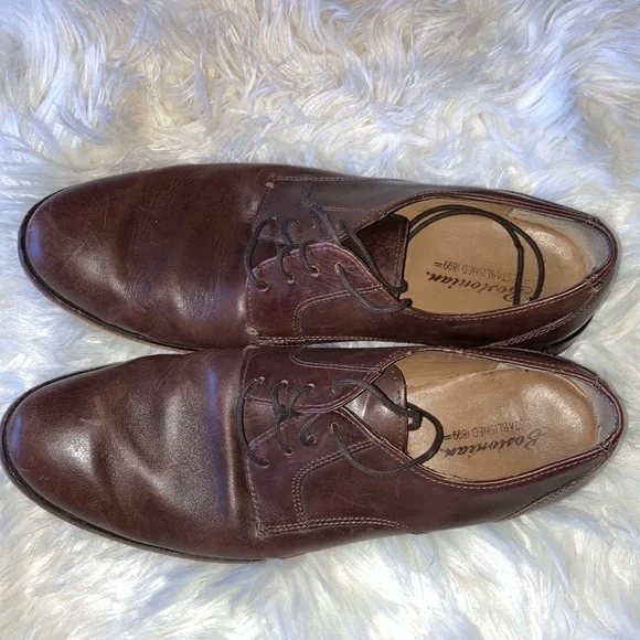 BOSTONIAN quality leather, sz. 10W, dk brown wingtip oxford men’s shoes $15 - Picture 2 of 6